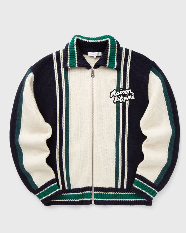 Maison Kitsune KNITTED COLLEGE BLOUSON multi