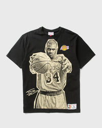 Mitchell & Ness NBA Blockbuster SS Player TEE Vintage LOGO LOS Angeles Lakers Shaquille O'neal black