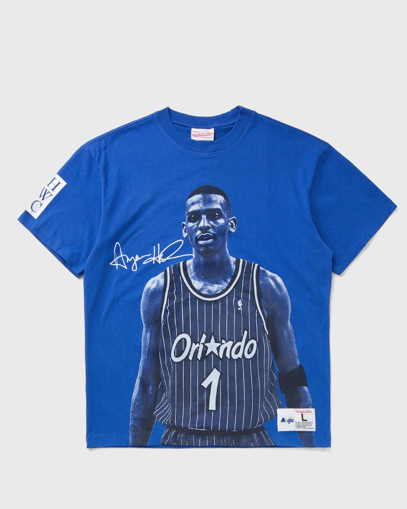 Mitchell & Ness NBA ULTIMATE PLAYER TEE VINTAGE LOGO ORLANDO MAGIC PENNY HARDAWAY #1 blue