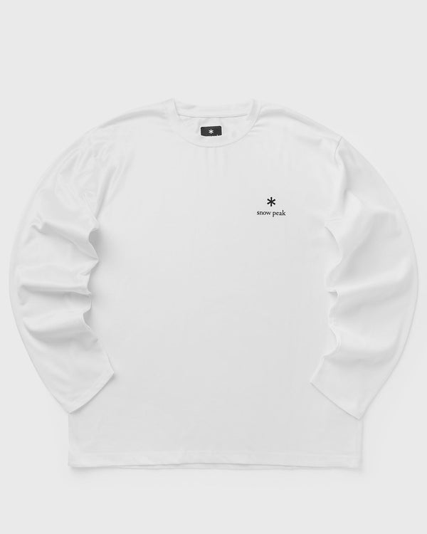 Snow Peak NSD Logo L/S T-Shirt white