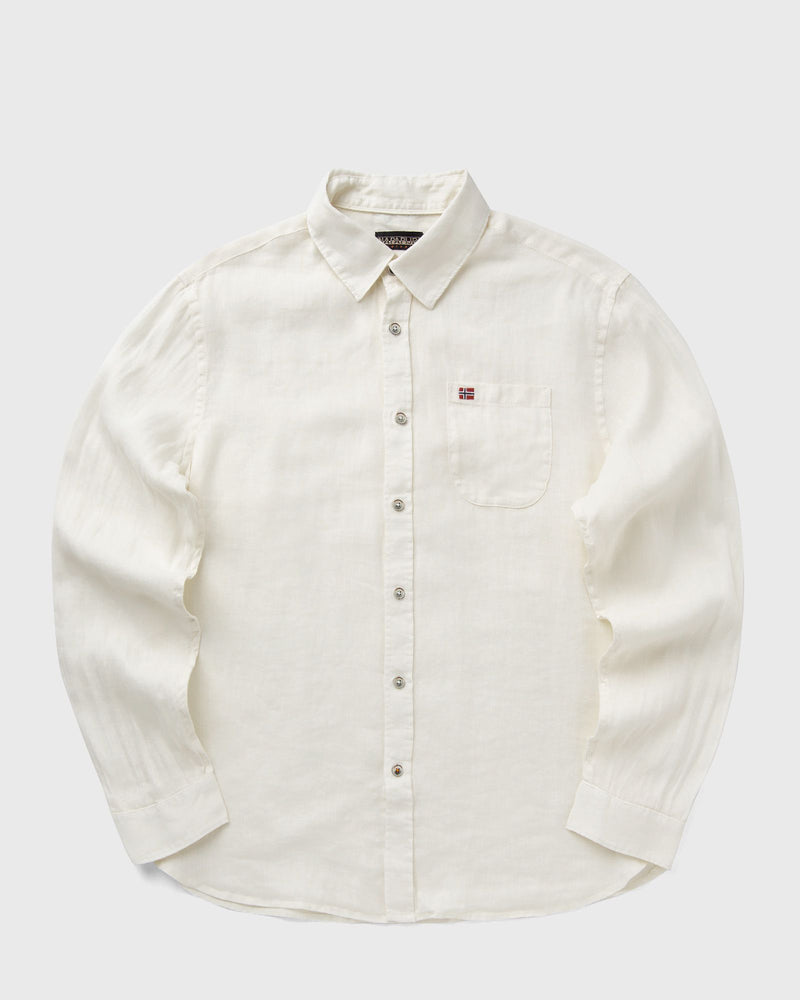 Napapijri G-LINEN LS SHIRT white