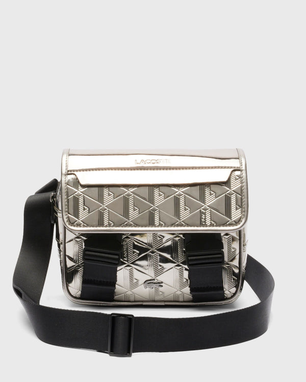 Lacoste MESSENGER BAG silver