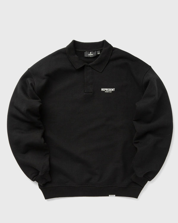 Represent REPRESENT OWNERS CLUB LS POLO SWEAT black