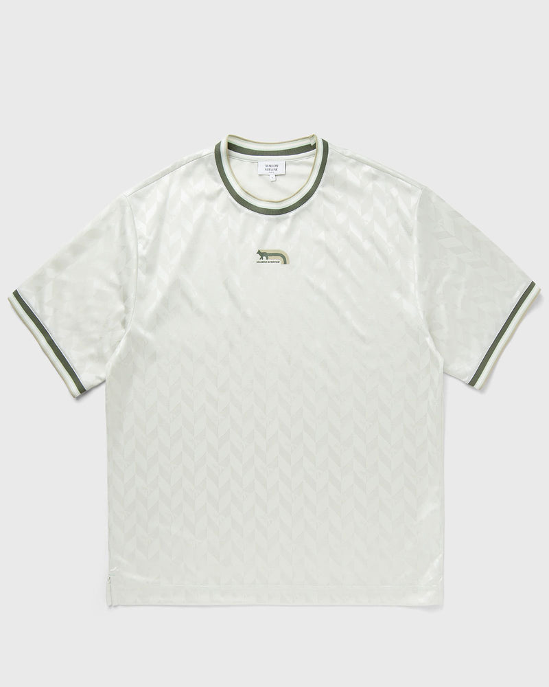 Maison Kitsune JACQUARD FLASH FOX OVERSIZE TEE green