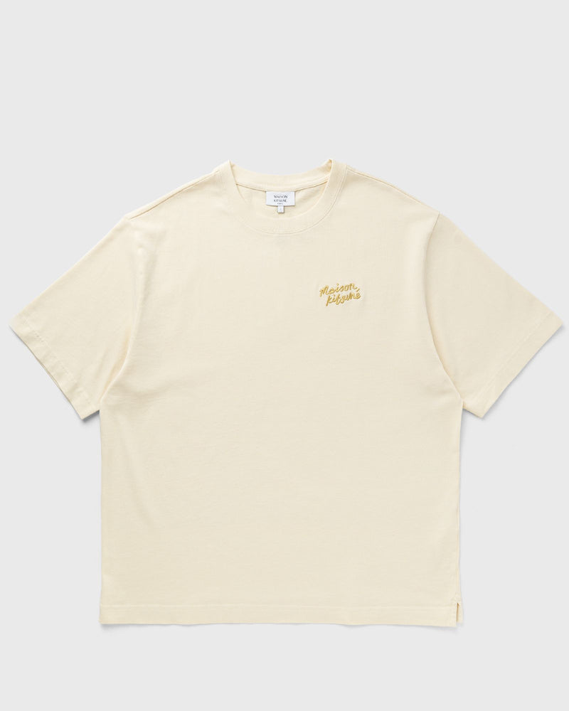 Maison Kitsune HANDWRITING EMBROIDERY OVERSIZE TEE beige