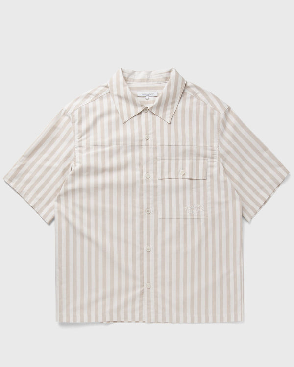 Maison Kitsune SHORT SLEEVE OVERSHIRT beige