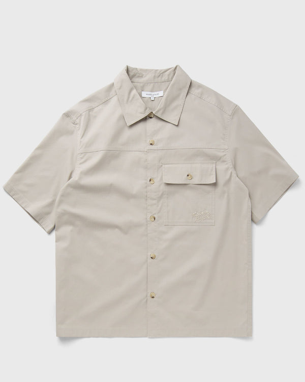 Maison Kitsune SHORT SLEEVE OVERSHIRT beige