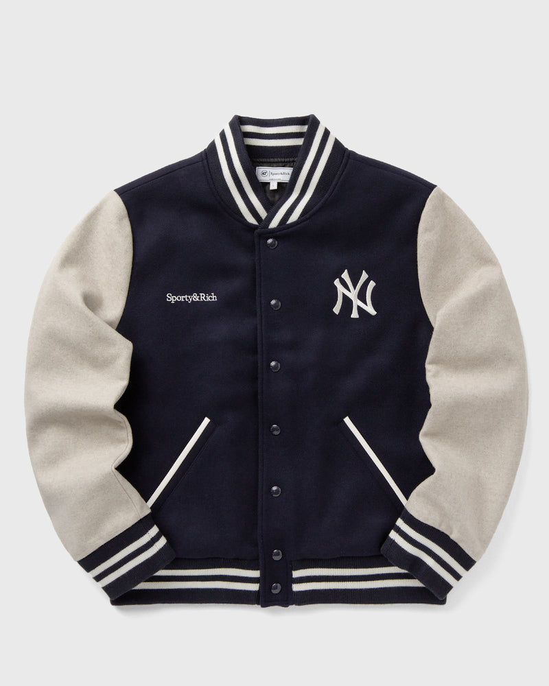 Sporty & Rich Champions Wool Varsity Jacket blue|beige