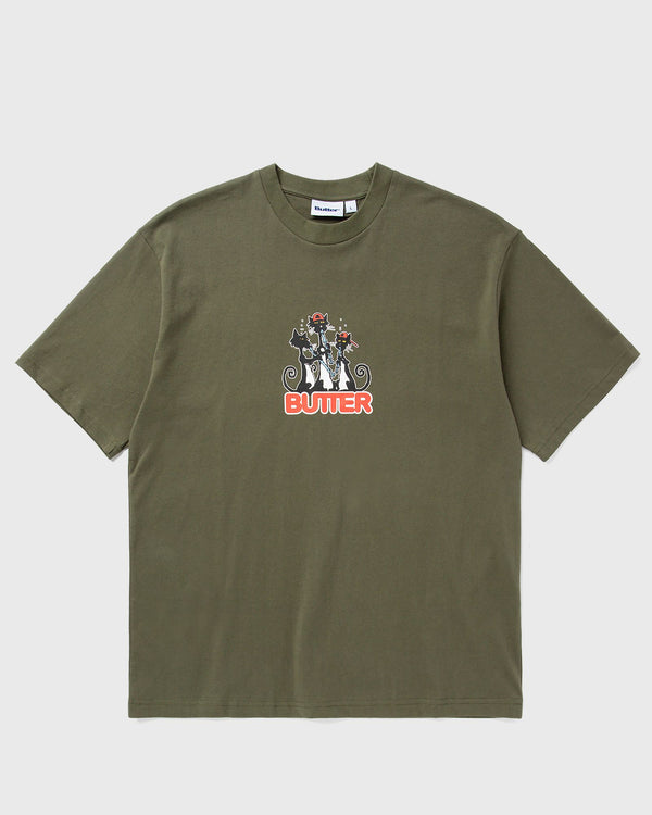 Butter Goods Cats Tee green