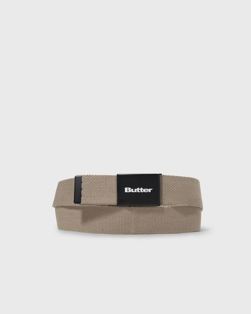 Butter Goods Logo Woven Belt beige