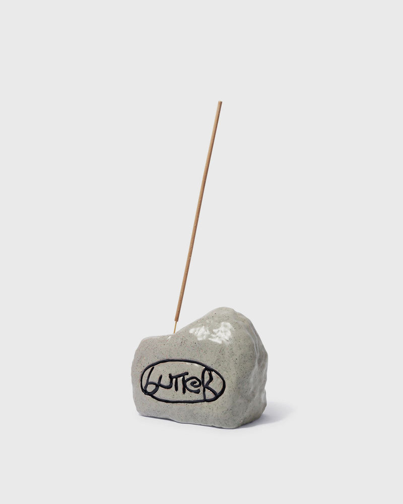 Butter Goods Ceramic Rock Incense Holder grey