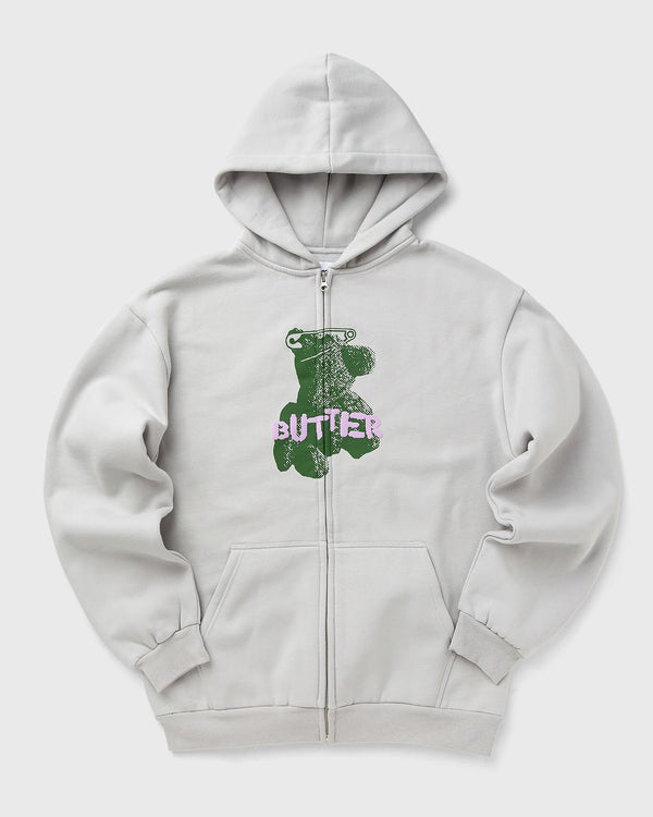 Butter Goods Teddy Bear Zip-Thru Hood grey