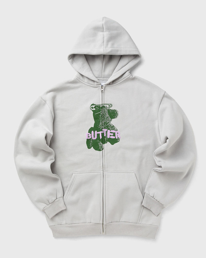 Butter Goods Teddy Bear Zip-Thru Hood grey