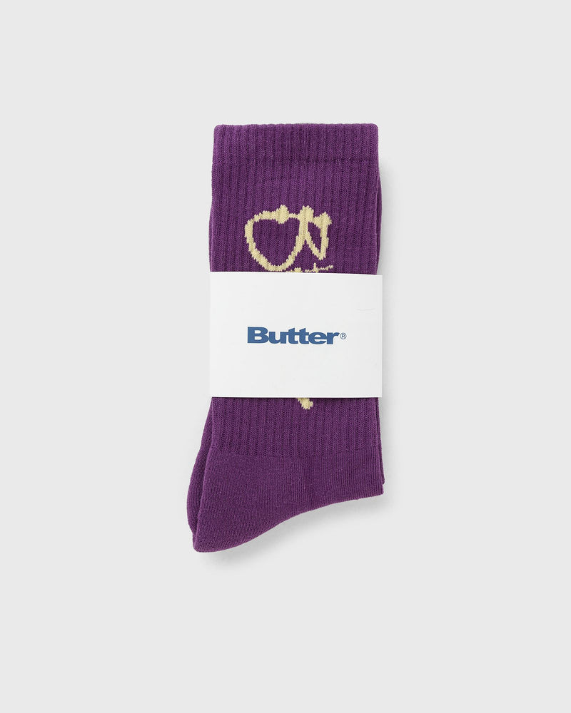 Butter Goods Scribble Socks purple