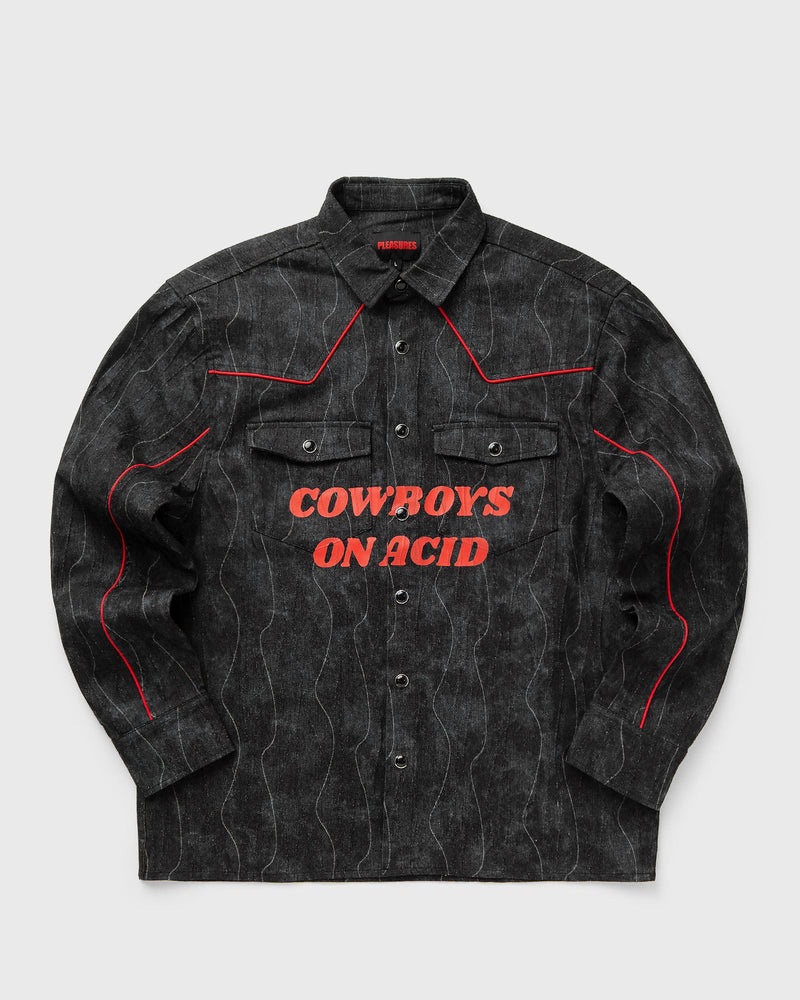 Pleasures ACID COWBOY DENIM SHIRT black