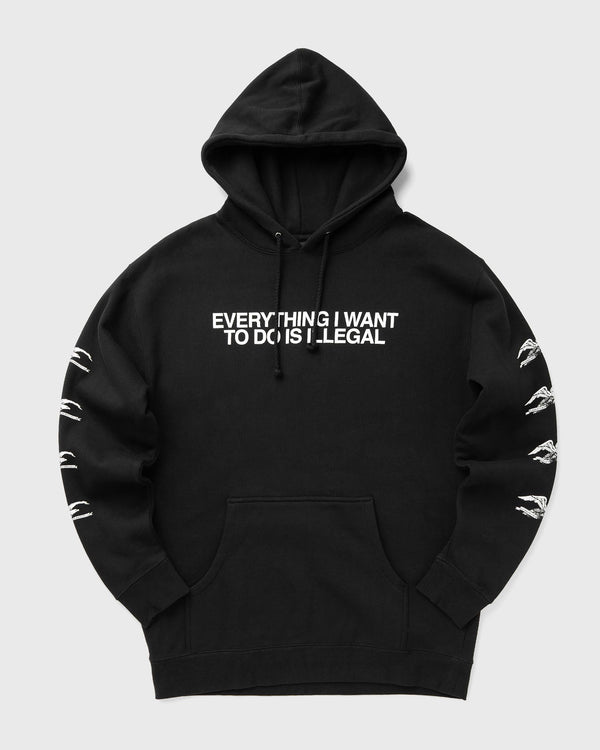 Pleasures ILLEGAL HOODIE black