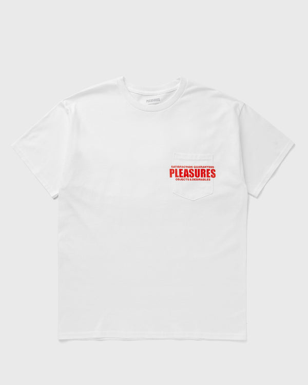 Pleasures STAFF POCKET TEE white