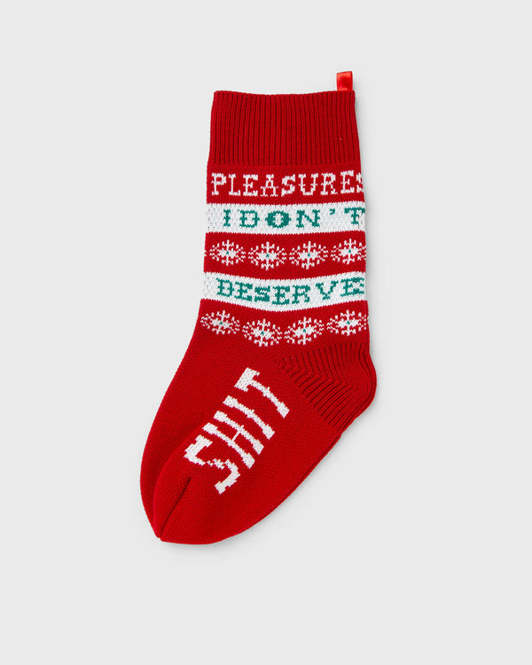 Pleasures NAUGHTY HOLIDAY STOCKING red