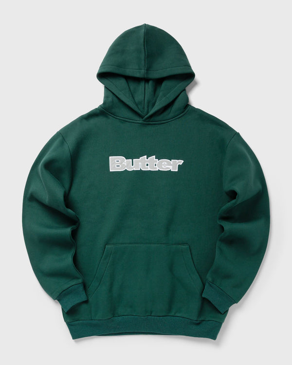 Butter Goods Ripstop Logo Applique Pullover Hood green