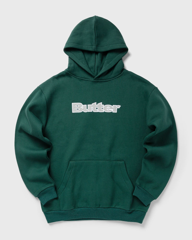 Butter Goods Ripstop Logo Applique Pullover Hood green