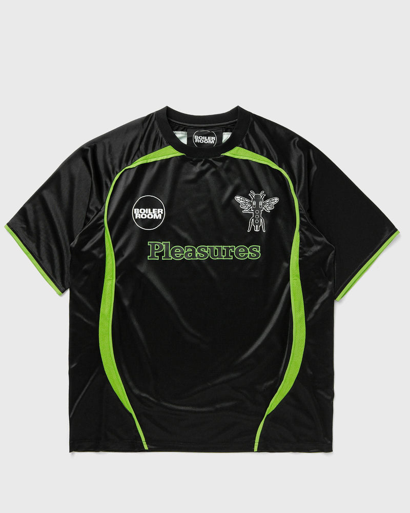 Pleasures X Boiler ROOM AQUA Soccer Jersey black