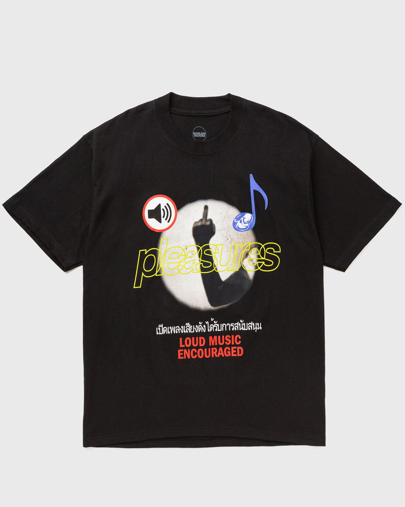 Pleasures X Boiler ROOM LOUD Music T-shirt black