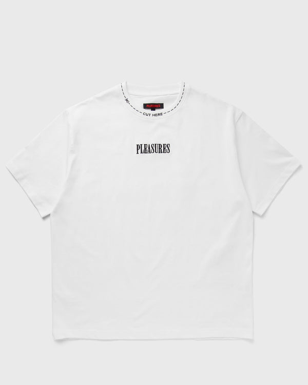 Pleasures CUT HERE HEAVYWEIGHT SHIRT white