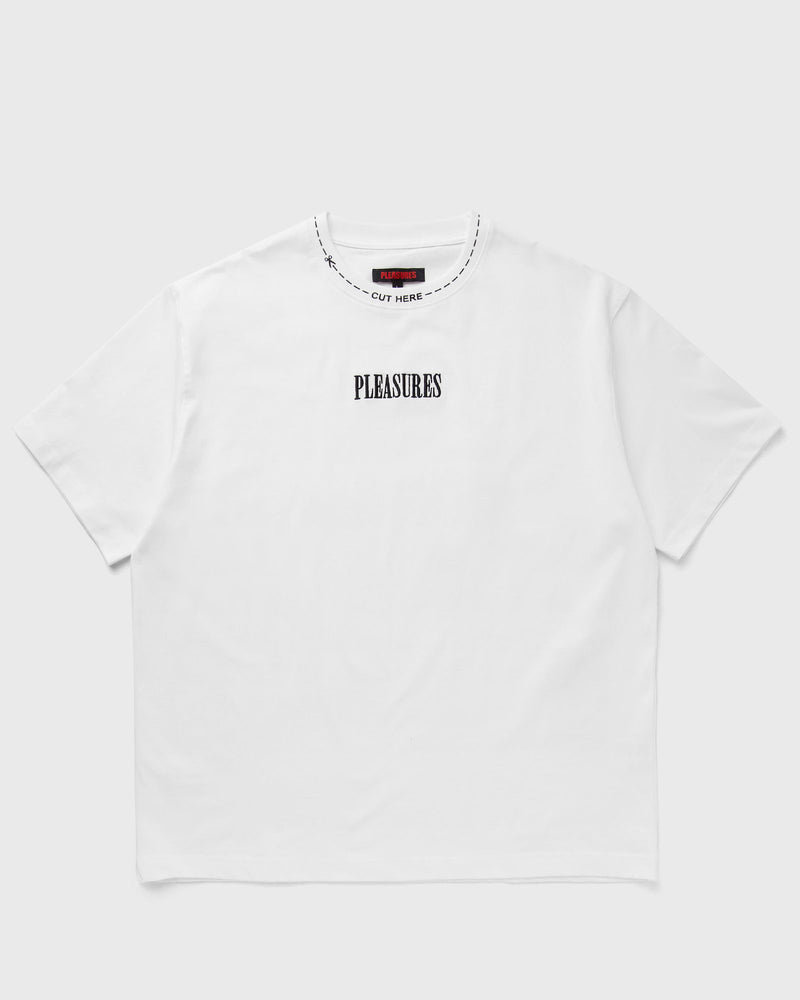 Pleasures CUT HERE HEAVYWEIGHT SHIRT white