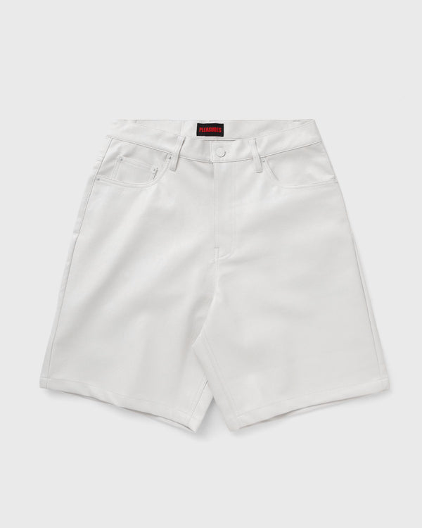 Pleasures PLASTER BAGGY SHORTS white