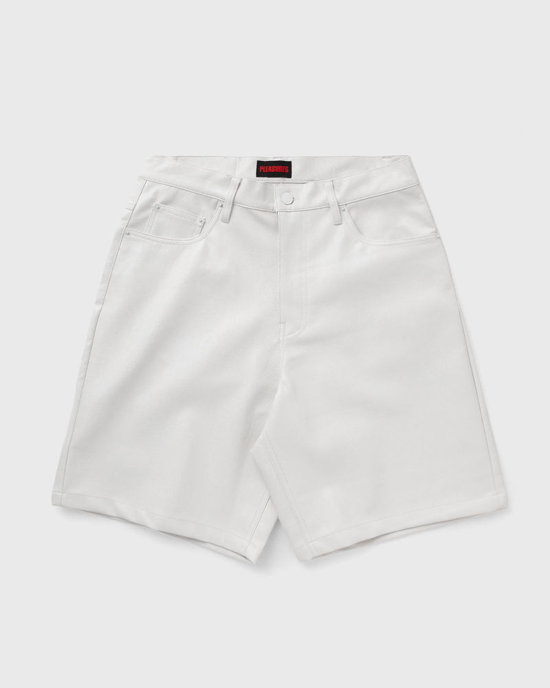 Pleasures PLASTER BAGGY SHORTS white