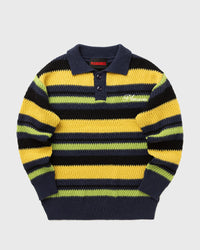 Pleasures Cooper Polo Sweater Multi|Yellow