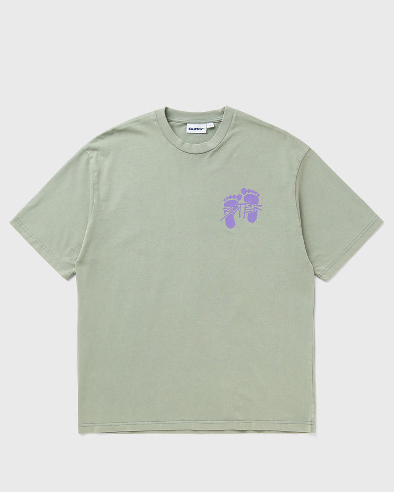 Butter Goods Footprints Tee green