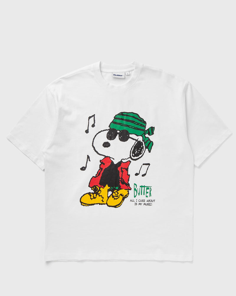 Butter Goods X Peanuts Music Tee white