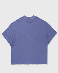 Brain Dead Boxy Pique Mock Neck Tee Blue