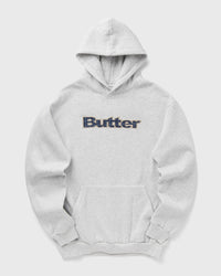 Butter Goods Plaid Logo Applique Pullover Hood Grey