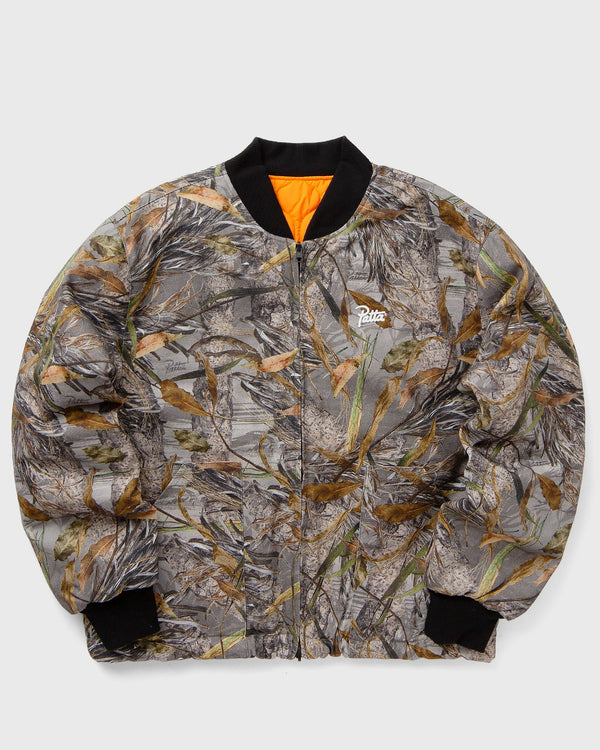 Patta Patta Nature Print Reversible Canvas Bomber Jacket