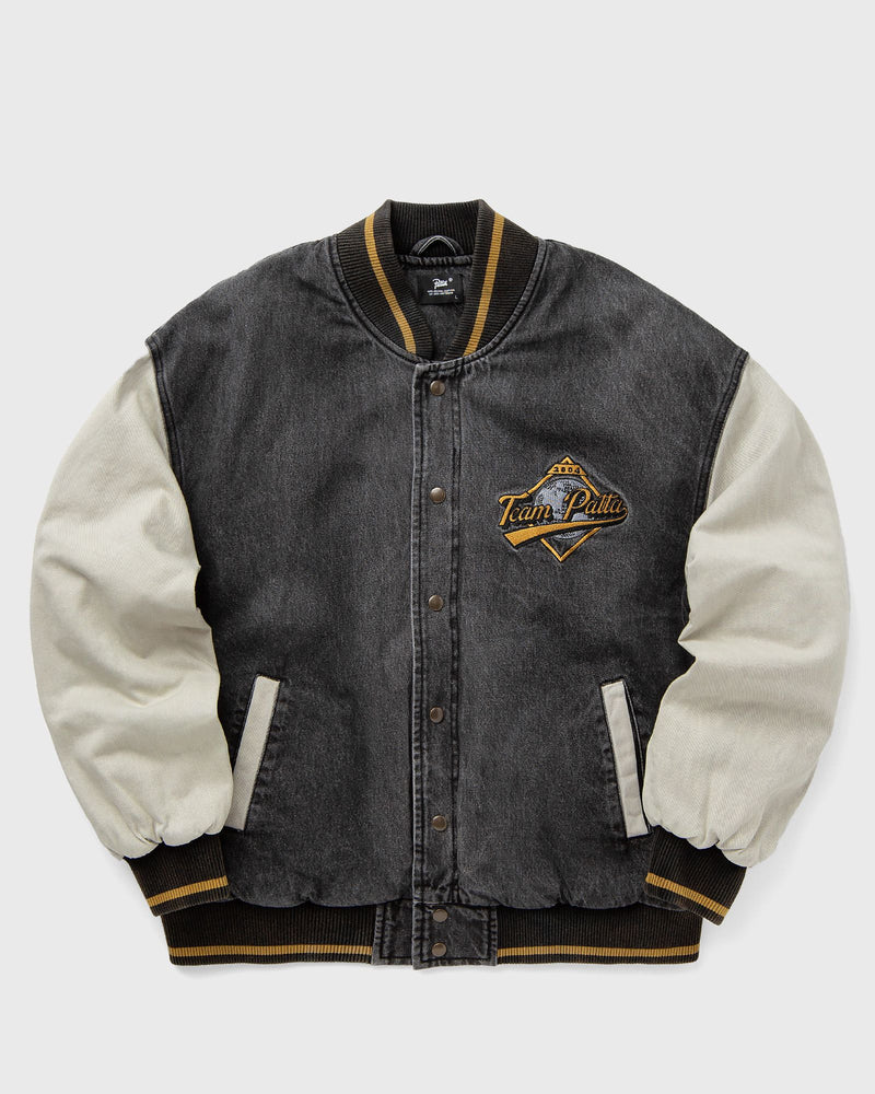PATTA Patta Homerun Denim Varsity Jacket grey