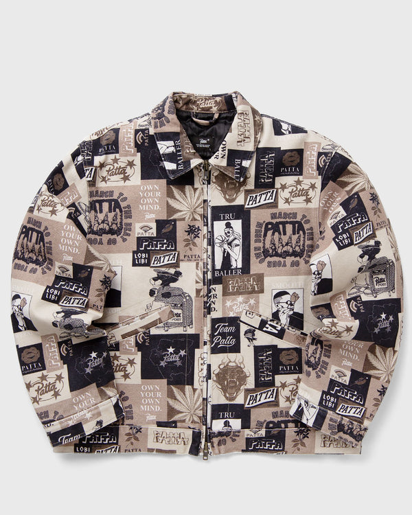 PATTA Collage Insulated Canvas Jacket multi