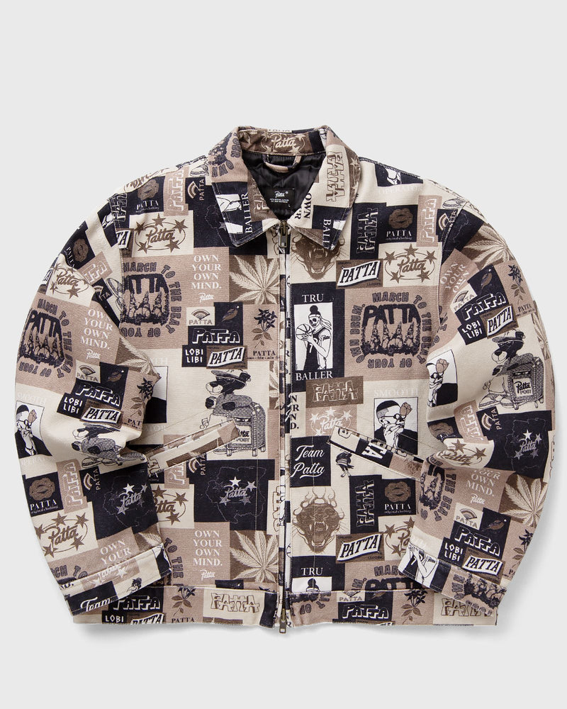 PATTA Collage Insulated Canvas Jacket multi