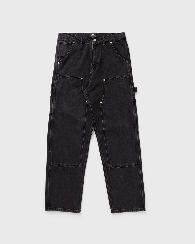 PATTA Double Knee Cartoon Denim Pants black