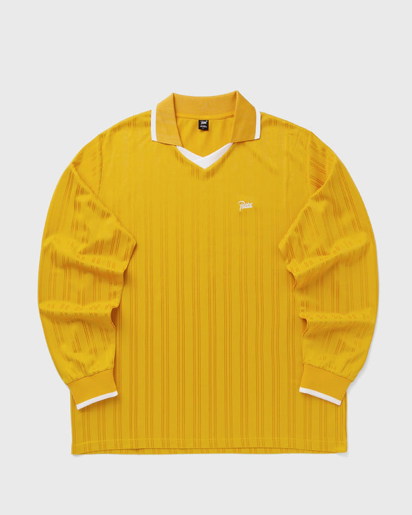 PATTA Jacquard Striped Long Sleeve Jersey gold