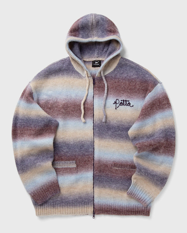 PATTA Space Dye Knitted Hooded Sweater multi