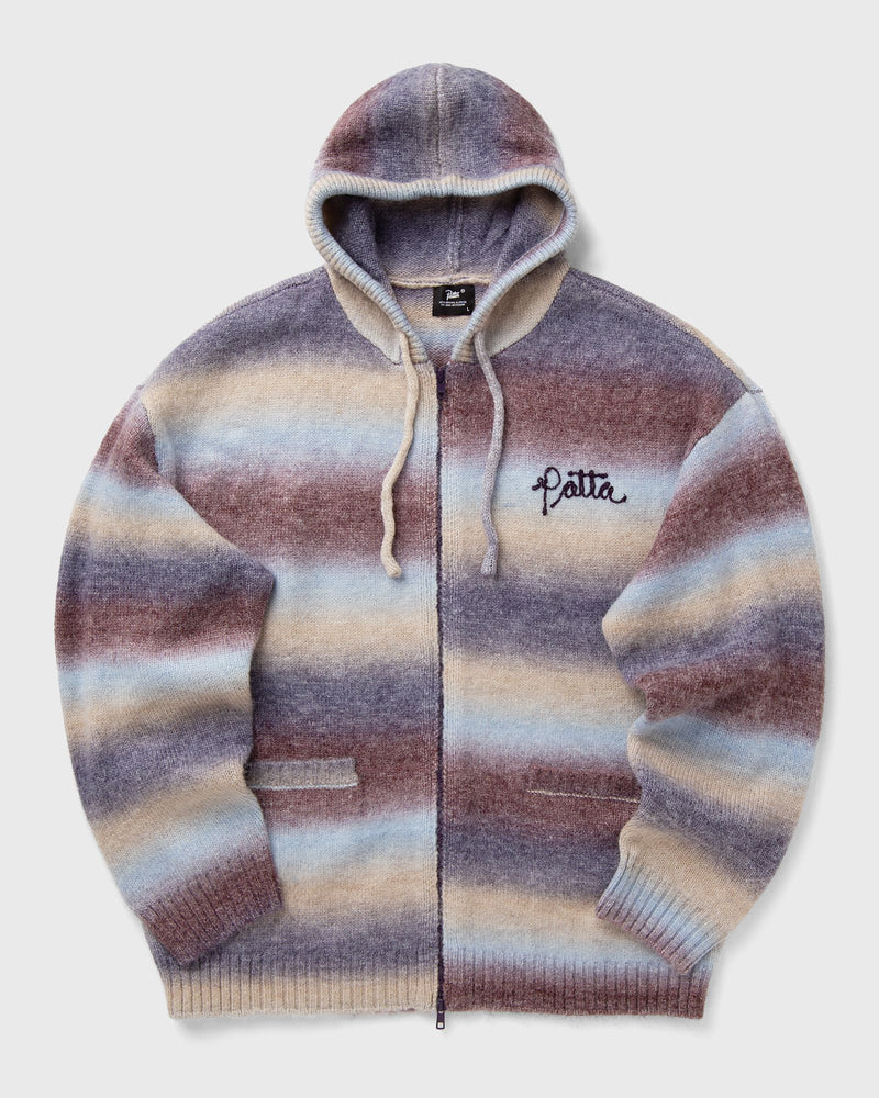 PATTA Space Dye Knitted Hooded Sweater multi