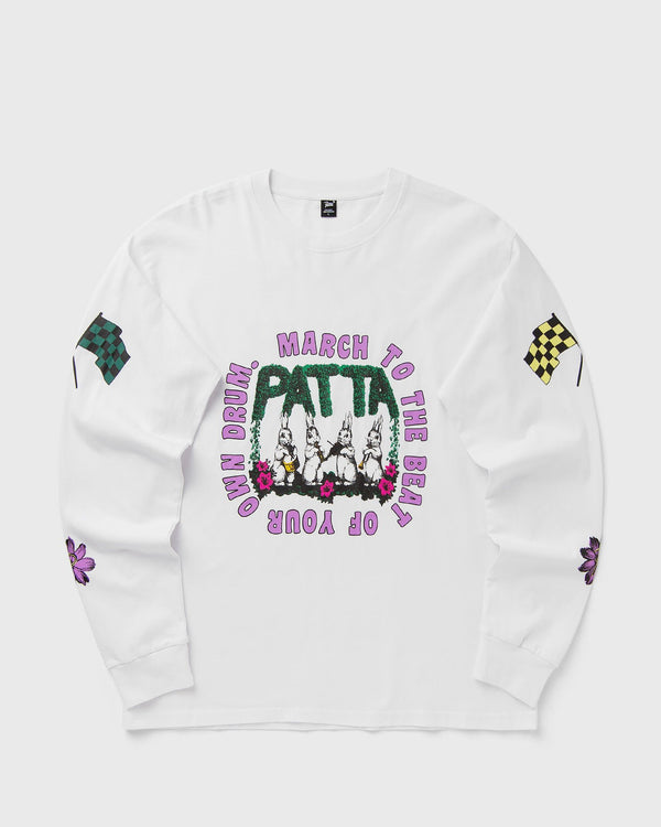 PATTA Own Your Own Mind Long Sleeve Tee white