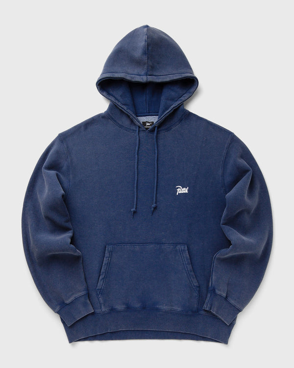 PATTA Classic Acid Washed Hooded Sweater blue