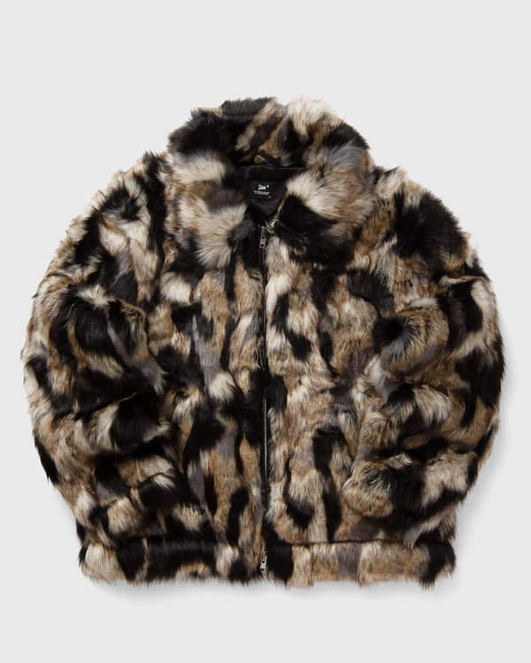 PATTA Faux Fur Patchwork Jacket multi
