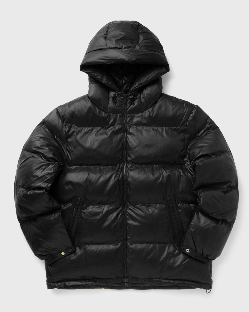 PATTA Quilted Script Logo Puffer Jacket black