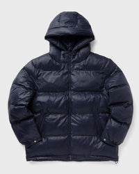 Patta Quilted Script Logo Puffer Jacket blue