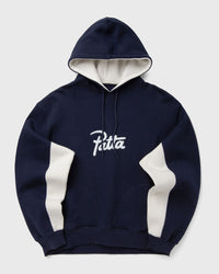 Patta Chenille Logo Hooded Sweater Blue