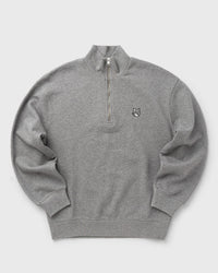 Maison Kitsune FOX HEAD Comfort HALF ZIP Sweatshirt grey